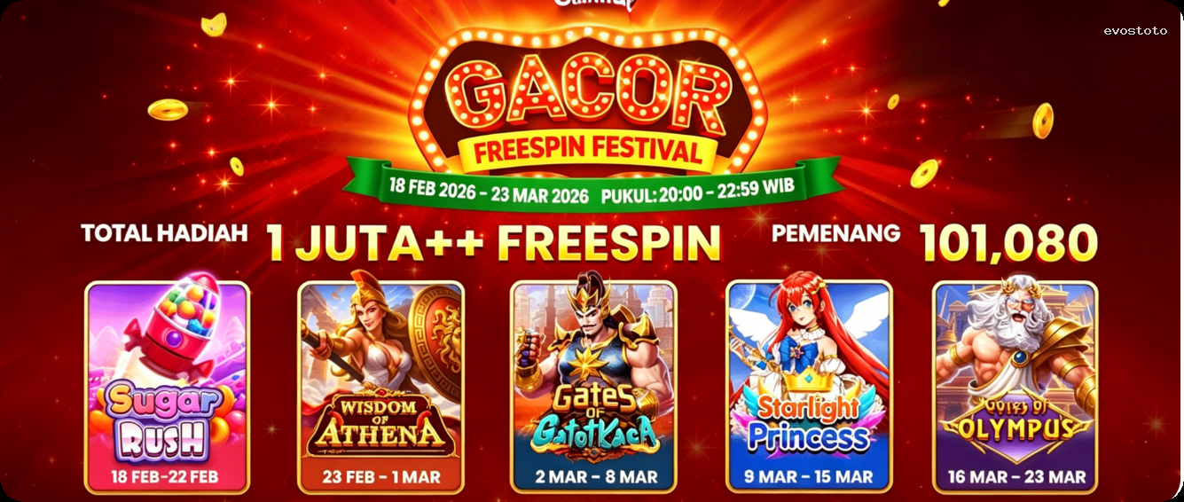Login evostoto Sekarang Bonus Melimpah